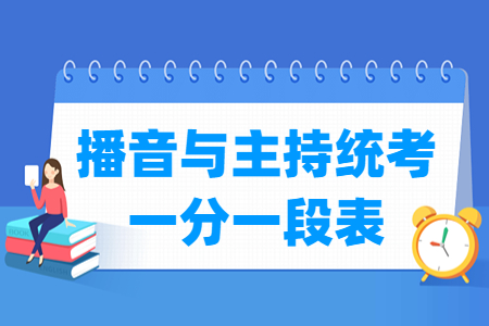 2024湖南播音与主持统考一分一段表（含历年数据）