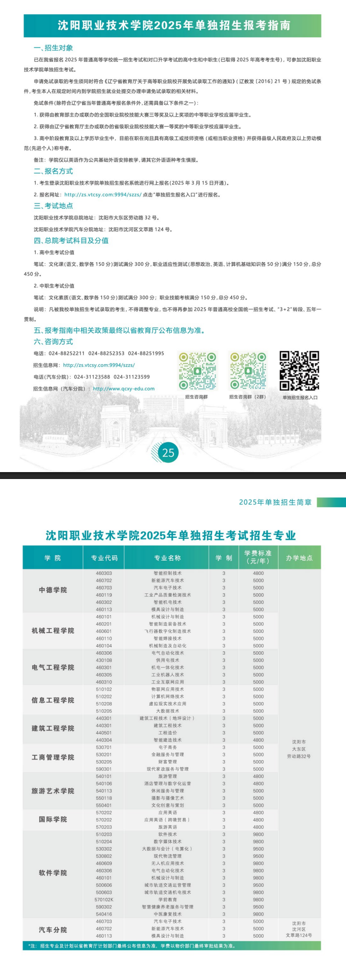 2025年沈阳<a href=https://www.211g.cn/tag/zhiye.html target=_blank class=infotextkey>职业</a><a href=https://www.211g.cn/tag/jishu.html target=_blank class=infotextkey>技术</a><a href=https://www.211g.cn/tag/xueyuan.html target=_blank class=infotextkey>学院</a>单招<a href=https://www.211g.cn/tag/jianzhang.html target=_blank class=infotextkey>简章</a>