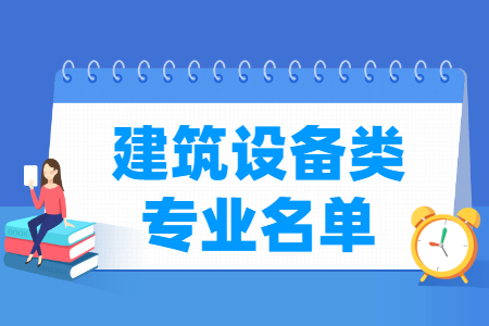建筑设备类专业及代码（专科）