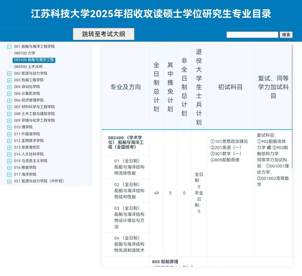 2025<a href=https://www.211g.cn/tag/jiangsu.html target=_blank class=infotextkey>江苏</a><a href=https://www.211g.cn/tag/keji.html target=_blank class=infotextkey>科技</a><a href=https://www.211g.cn/tag/daxue.html target=_blank class=infotextkey>大学</a><a href=https://www.211g.cn/tag/yanjiusheng.html target=_blank class=infotextkey>研究生</a><a href=https://www.211g.cn/tag/zhaosheng.html target=_blank class=infotextkey>招生</a><a href=https://www.211g.cn/tag/zhuanye.html target=_blank class=infotextkey>专业</a><a href=https://www.211g.cn/tag/mulu.html target=_blank class=infotextkey>目录</a>及<a href=https://www.211g.cn/tag/kaoshi.html target=_blank class=infotextkey>考试</a><a href=https://www.211g.cn/tag/kemu.html target=_blank class=infotextkey>科目</a>