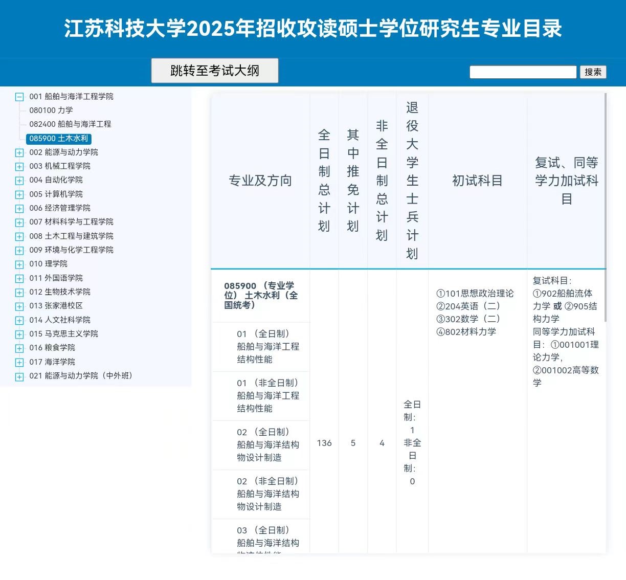 2025<a href=https://www.211g.cn/tag/jiangsu.html target=_blank class=infotextkey>江苏</a><a href=https://www.211g.cn/tag/keji.html target=_blank class=infotextkey>科技</a><a href=https://www.211g.cn/tag/daxue.html target=_blank class=infotextkey>大学</a><a href=https://www.211g.cn/tag/yanjiusheng.html target=_blank class=infotextkey>研究生</a><a href=https://www.211g.cn/tag/zhaosheng.html target=_blank class=infotextkey>招生</a><a href=https://www.211g.cn/tag/zhuanye.html target=_blank class=infotextkey>专业</a><a href=https://www.211g.cn/tag/mulu.html target=_blank class=infotextkey>目录</a>及<a href=https://www.211g.cn/tag/kaoshi.html target=_blank class=infotextkey>考试</a><a href=https://www.211g.cn/tag/kemu.html target=_blank class=infotextkey>科目</a>