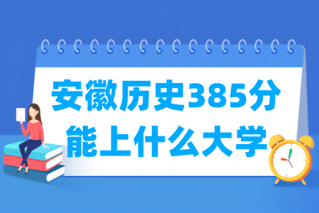 2025安徽历史385分可报哪些大学？