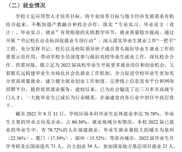泉州<a href=https://www.211g.cn/tag/xinxi.html target=_blank class=infotextkey>信息</a><a href=https://www.211g.cn/tag/gongcheng.html target=_blank class=infotextkey>工程</a><a href=https://www.211g.cn/tag/xueyuan.html target=_blank class=infotextkey>学院</a>2022届就业<a href=https://www.211g.cn/tag/qingkuang.html target=_blank class=infotextkey>情况</a>