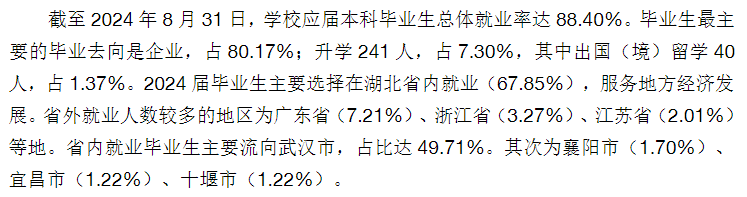 <a href=https://www.211g.cn/tag/wuhan.html target=_blank class=infotextkey>武汉</a>商<a href=https://www.211g.cn/tag/xueyuan.html target=_blank class=infotextkey>学院</a>2024届就业率